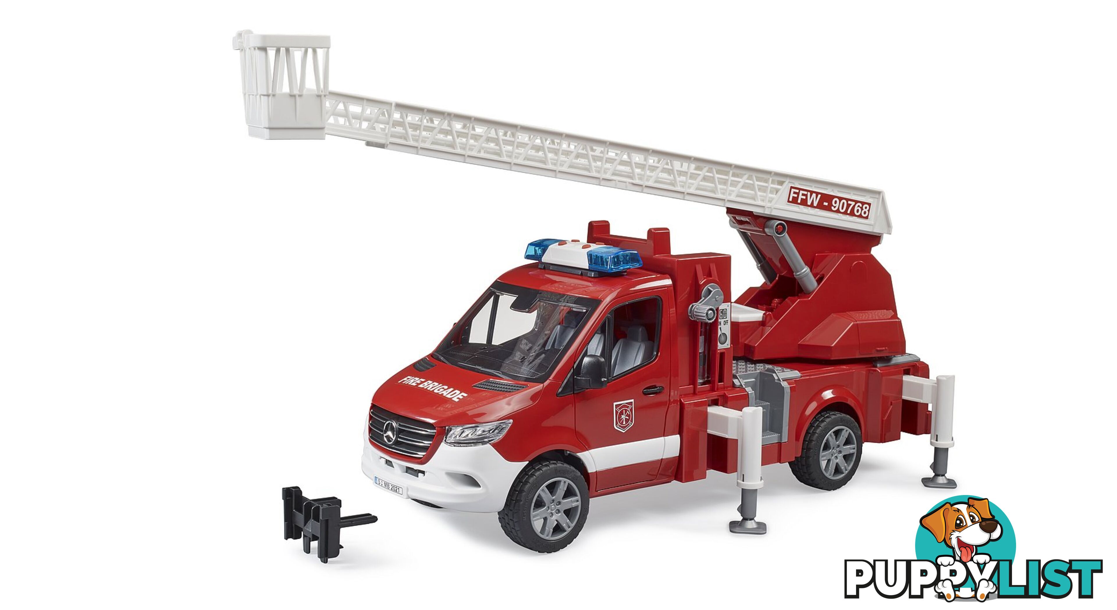 Bruder 1:16 Mercedes G3 Mb Sprinter Fire Service With Turntable Ladder Pump And Light & Sound Module - Zi4002673 - 4001702026738