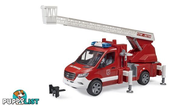 Bruder 1:16 Mercedes G3 Mb Sprinter Fire Service With Turntable Ladder Pump And Light & Sound Module - Zi4002673 - 4001702026738