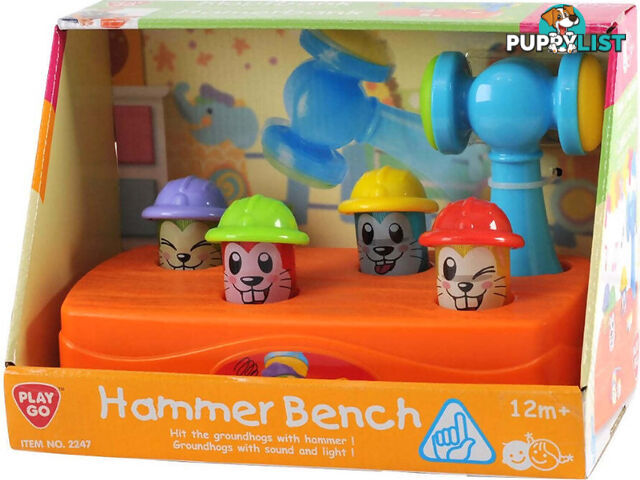 Playgo Toys Ent. Ltd. - Hammer Bench Battery Operated - Art60099 - 4892401022479