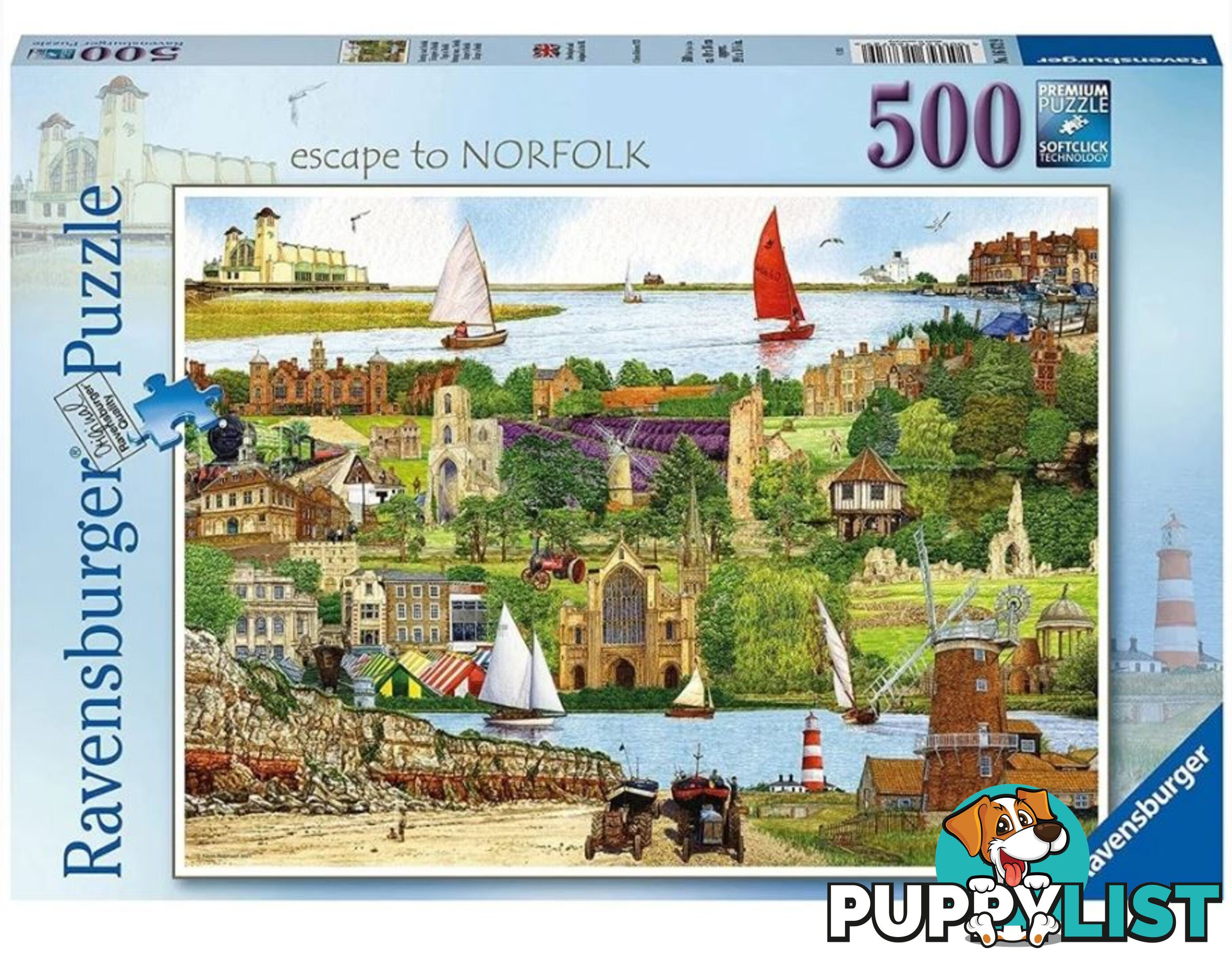 Ravensburger - Escape To Suffolk Jigsaw Puzzle 500pc - Mdrb17138 - 4005556171385