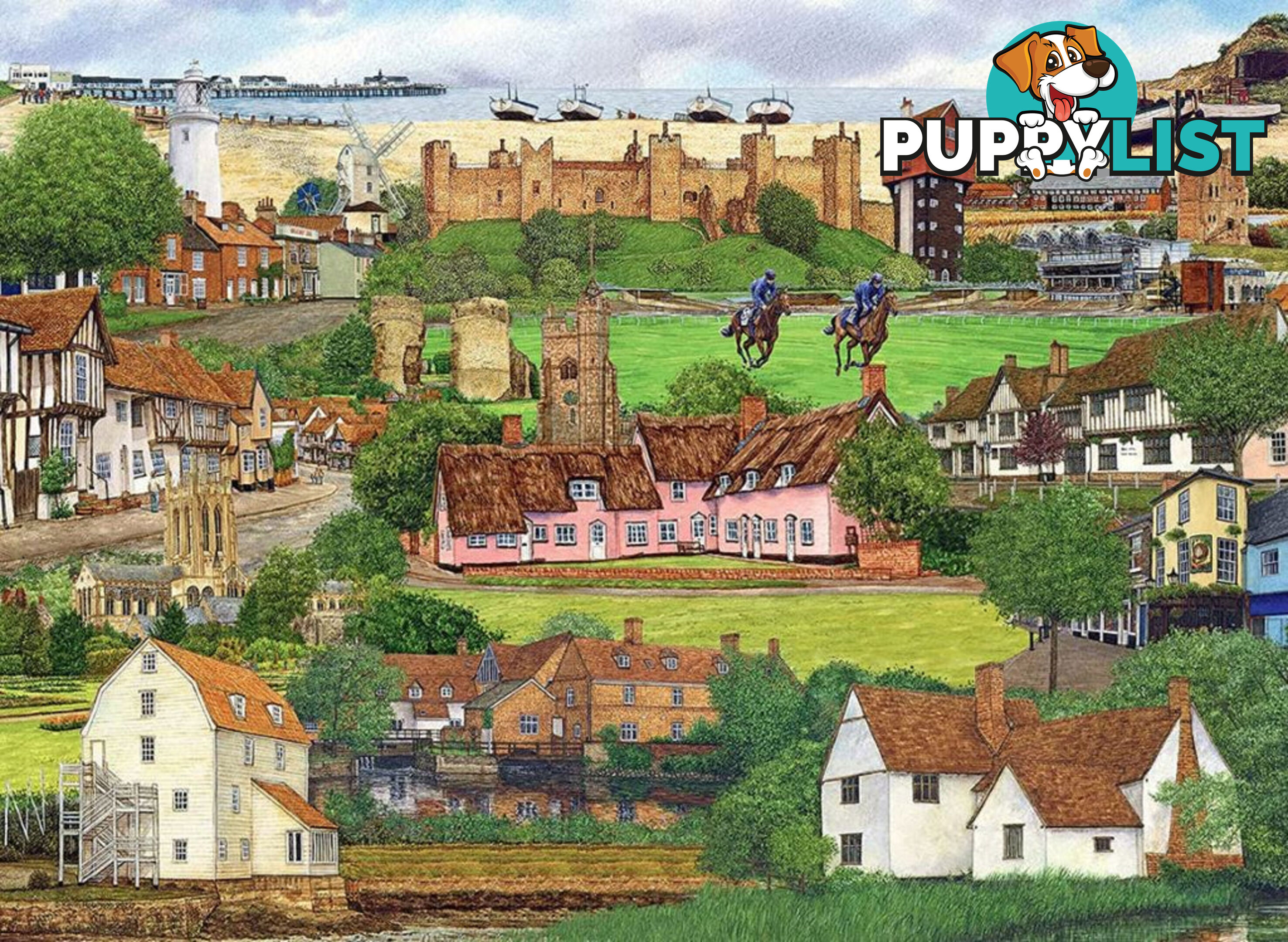 Ravensburger - Escape To Suffolk Jigsaw Puzzle 500pc - Mdrb17138 - 4005556171385