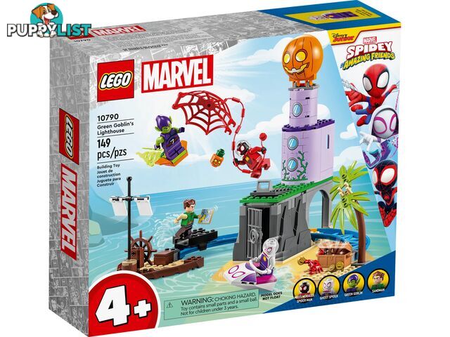 LEGO 10790 Team Spidey at Green Goblin's Lighthouse - Marvel Spidey Super Heroes 4+ - 5702017424156