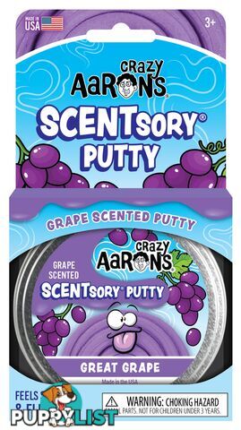 Crazy Aaron's Scentsory Putty Great Grape 2.5inch - Bgscngr055 - 810066953031