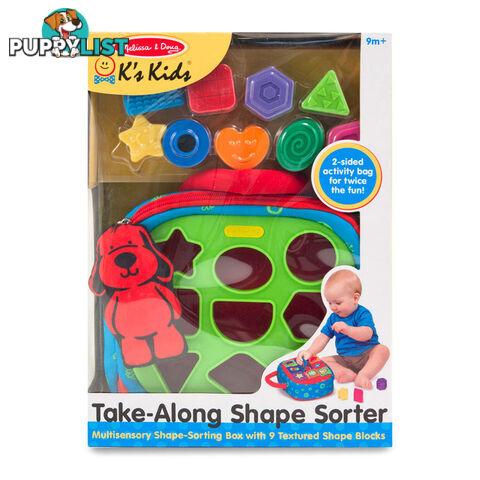 Melissa & Doug - Take-along Shape Sorter Baby And Toddler Toy - Mdmnd9185 - 000772091855