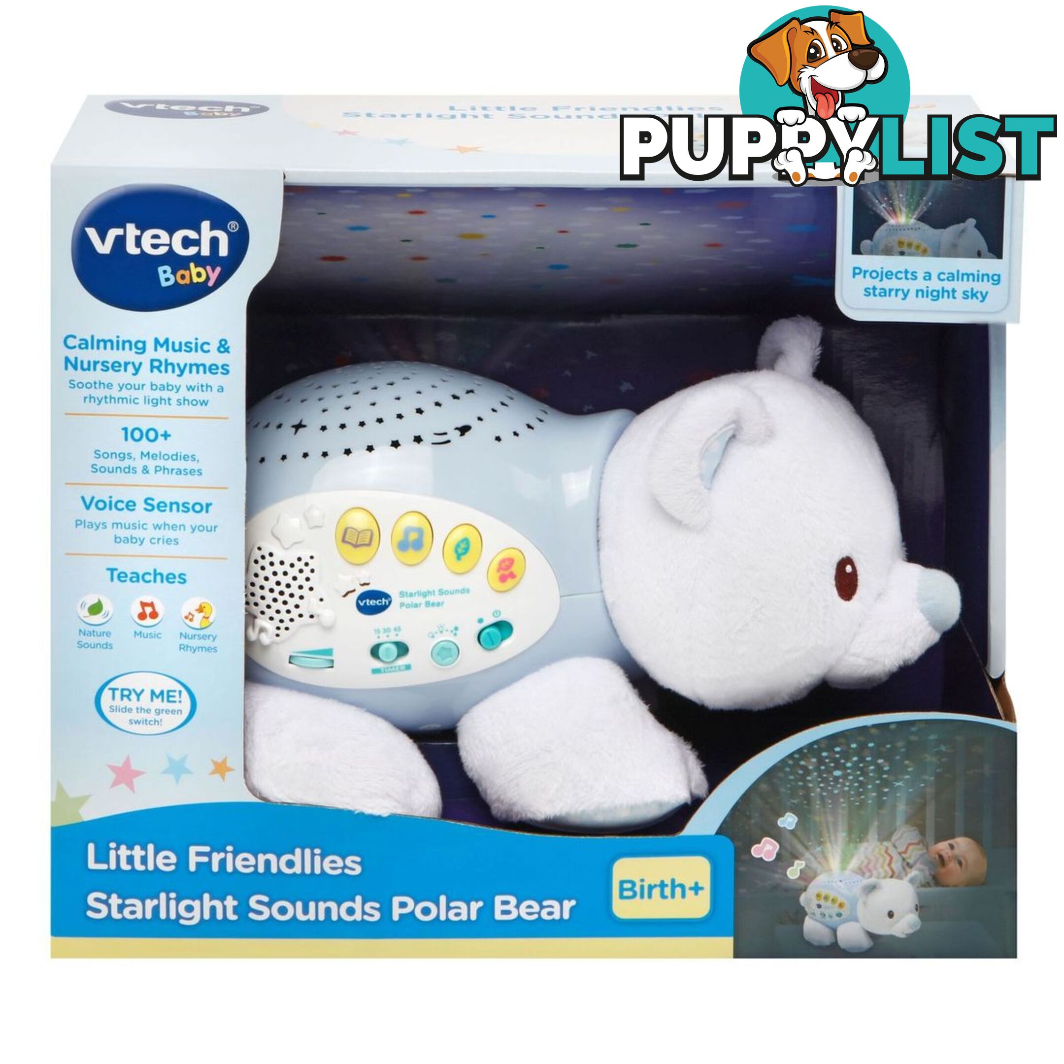 Vtech - Little Friendlies Starlight Sounds Polar Bear Tn80506903004 - 3417765069031