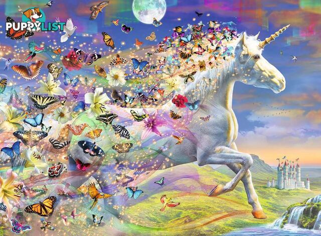 Ravensburger - Unicorn And Butterflies Jigsaw Puzzle 500 Pieces Rb15046 - 4005556150465