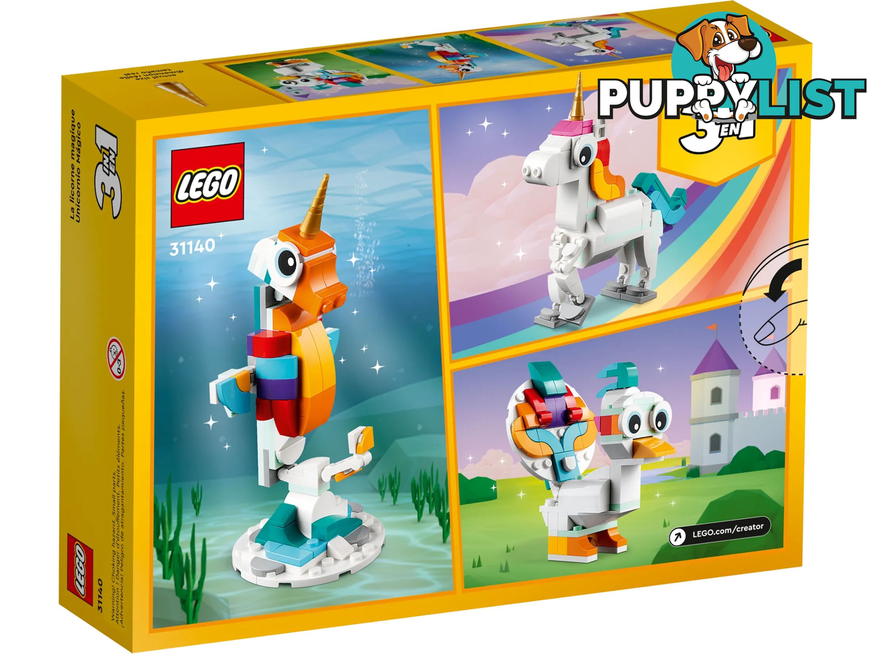 LEGO 31140 Magical Unicorn -Creator 3in1 - 5702017415932