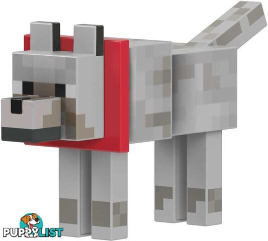 Minecraft - Diamond Wolf Action Figure With Accessories 5.5-inch Toy Collectible - Mattel - Mahln41 - 194735116041