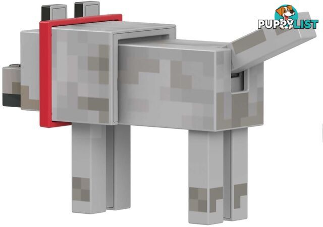 Minecraft - Diamond Wolf Action Figure With Accessories 5.5-inch Toy Collectible - Mattel - Mahln41 - 194735116041