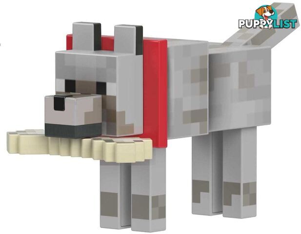 Minecraft - Diamond Wolf Action Figure With Accessories 5.5-inch Toy Collectible - Mattel - Mahln41 - 194735116041