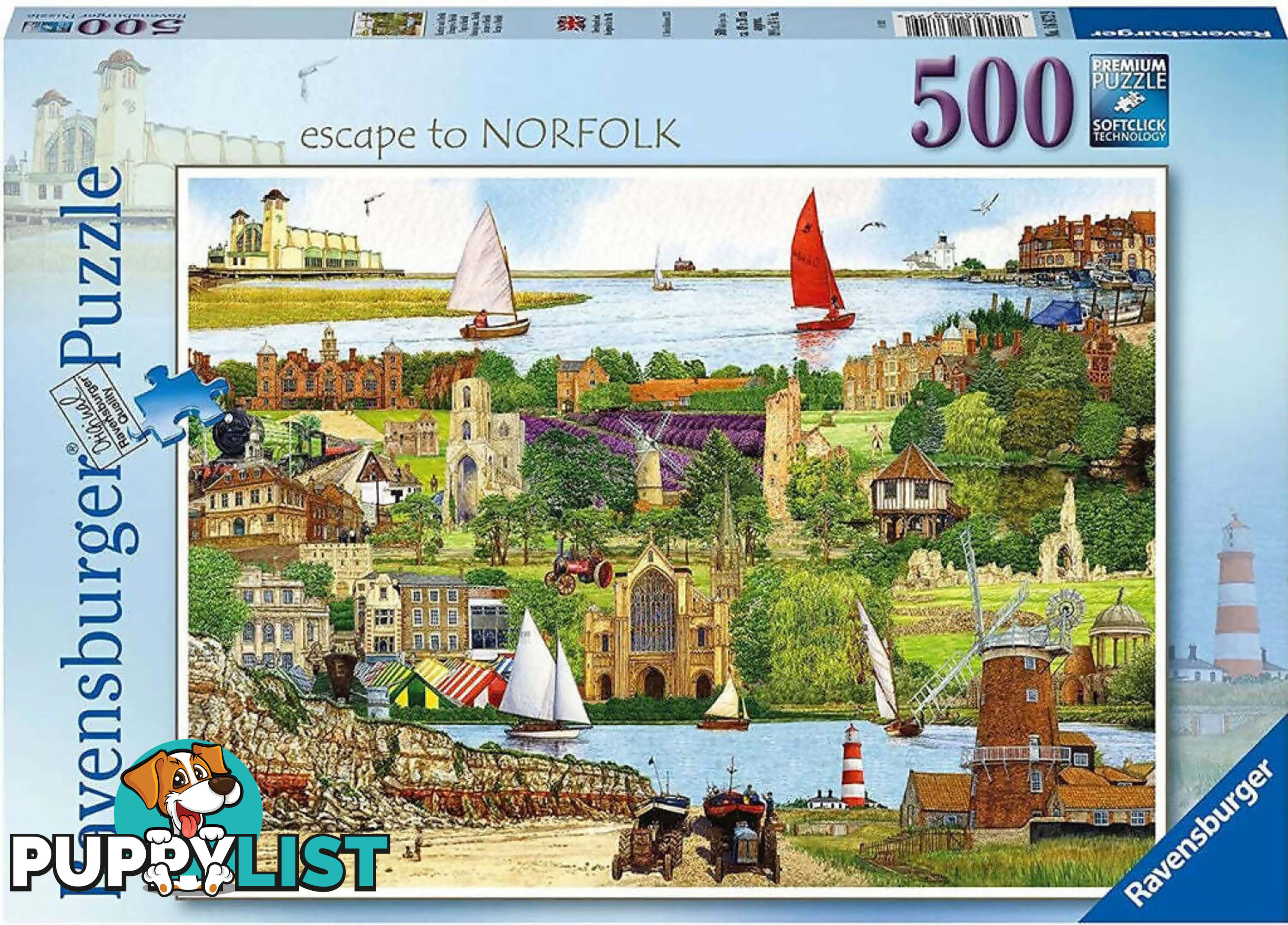 Ravensburger - Escape To Norfolk Jigsaw Puzzle 500pc - Mdrb16872 - 4005556168729