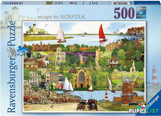 Ravensburger - Escape To Norfolk Jigsaw Puzzle 500pc - Mdrb16872 - 4005556168729