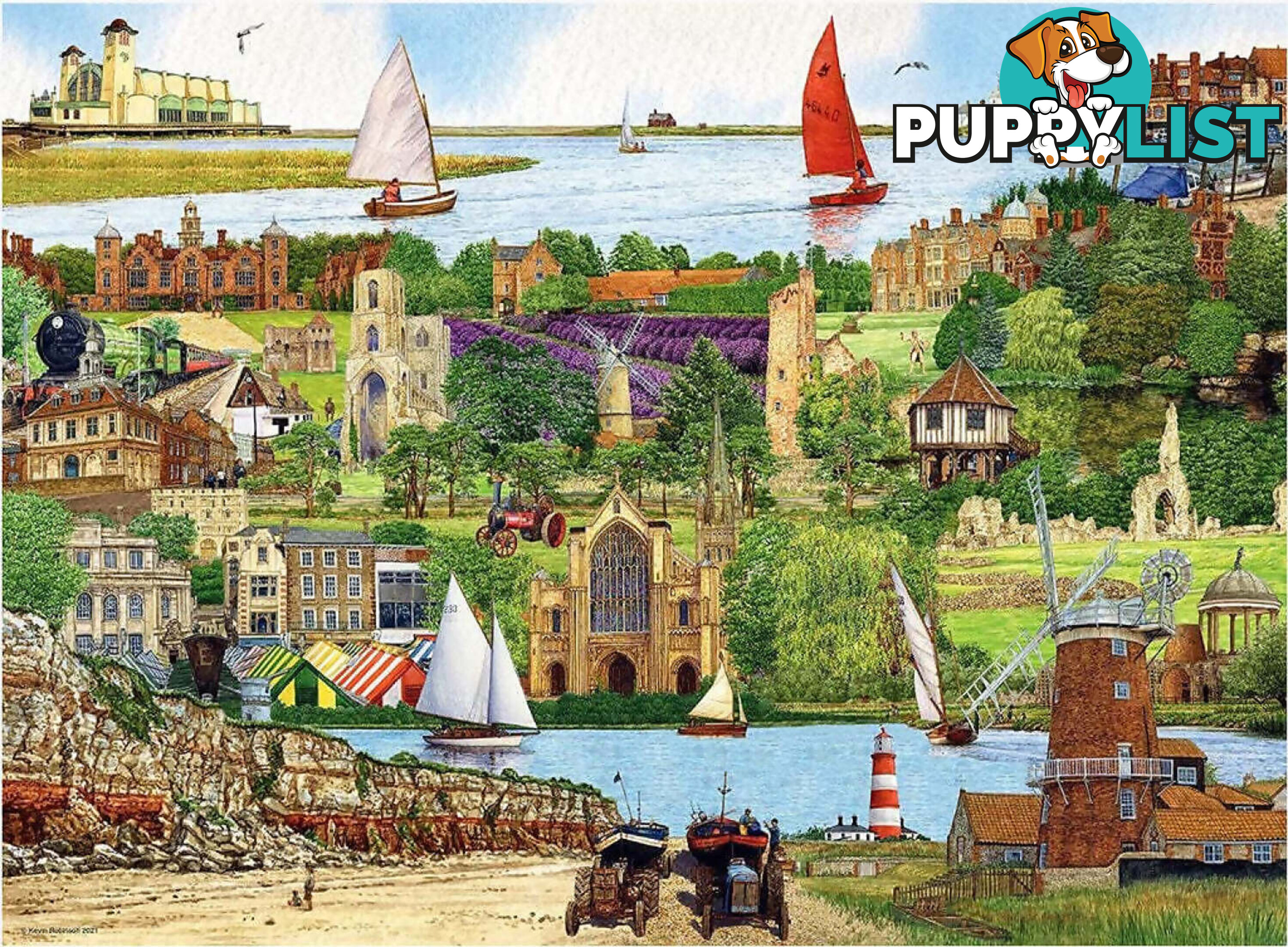 Ravensburger - Escape To Norfolk Jigsaw Puzzle 500pc - Mdrb16872 - 4005556168729