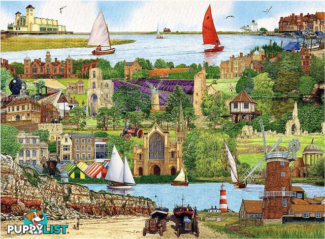 Ravensburger - Escape To Norfolk Jigsaw Puzzle 500pc - Mdrb16872 - 4005556168729