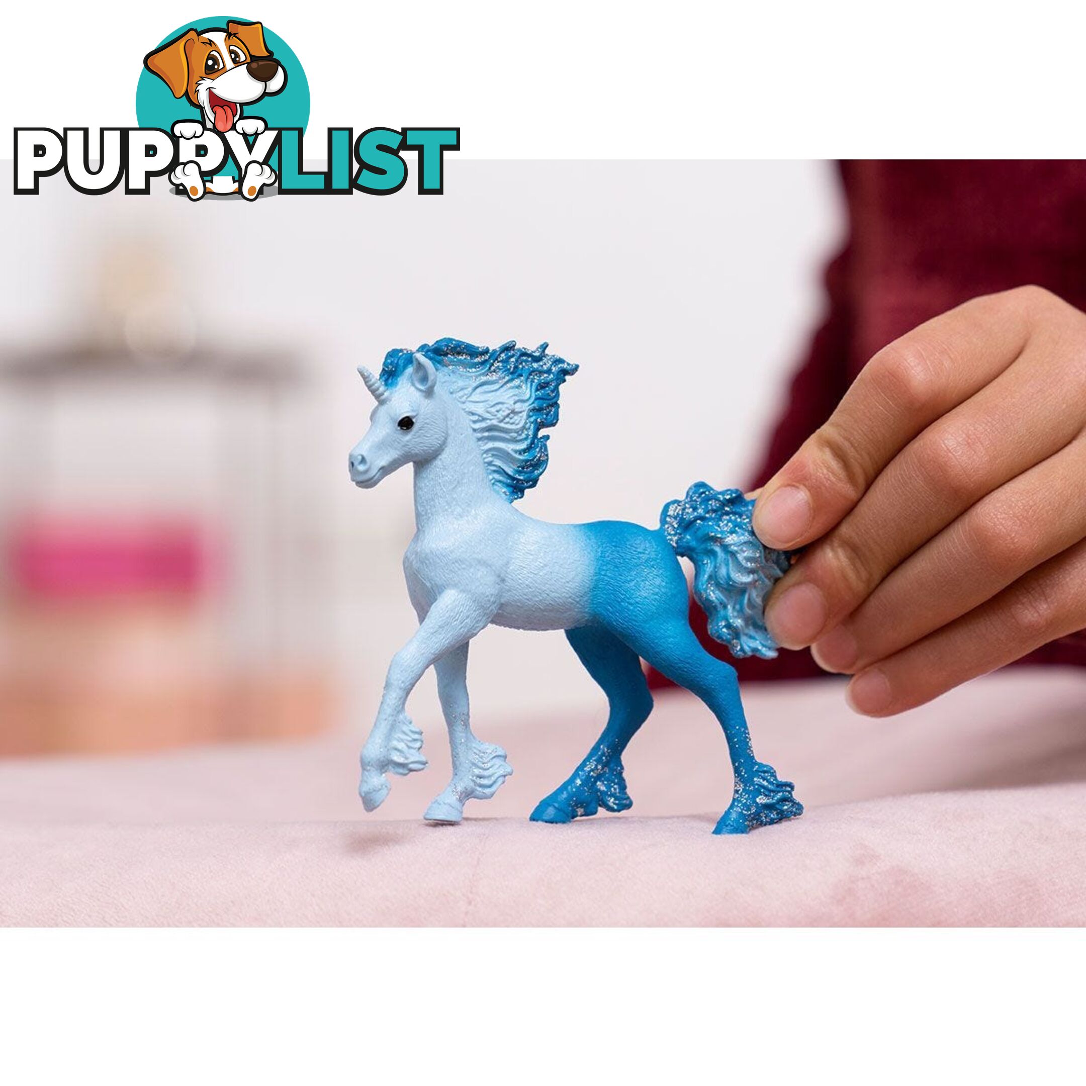 Schleich - Elementa Water Flames Unicorn Foal Animal Figurine - Mdsc70758 - 4059433557526