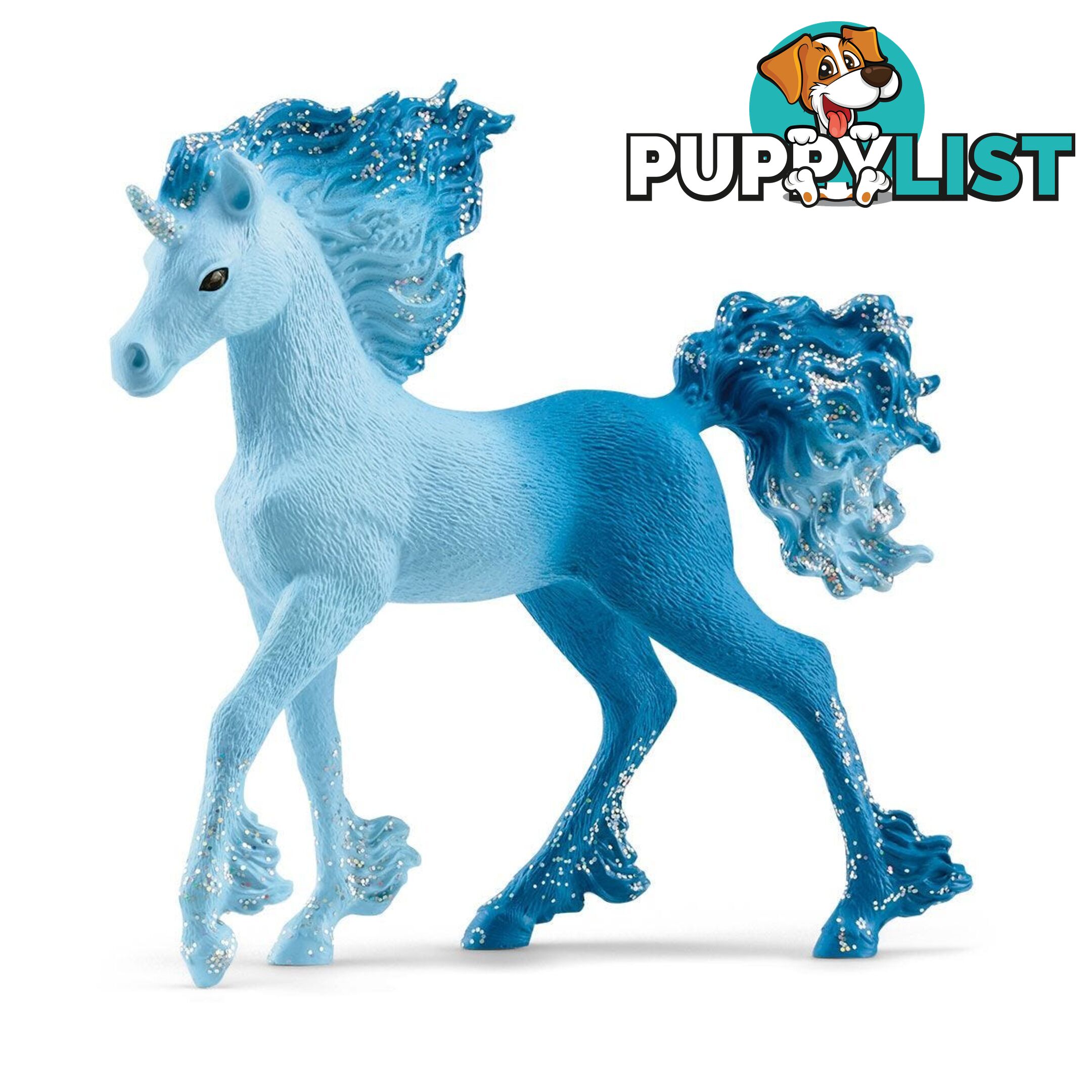 Schleich - Elementa Water Flames Unicorn Foal Animal Figurine - Mdsc70758 - 4059433557526