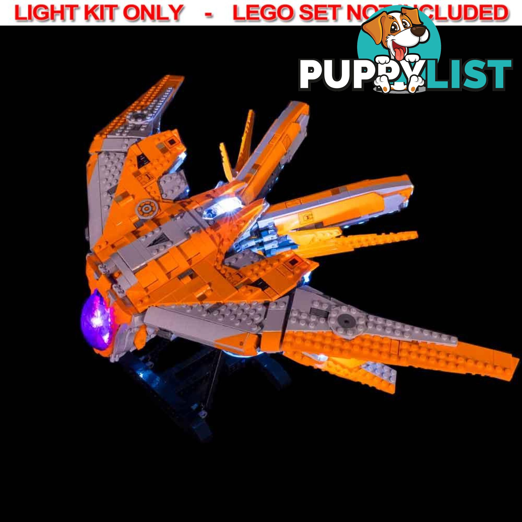 LIGHT KIT for LEGO The Guardians Ship 76193 - Light My Bricks - 744109767623