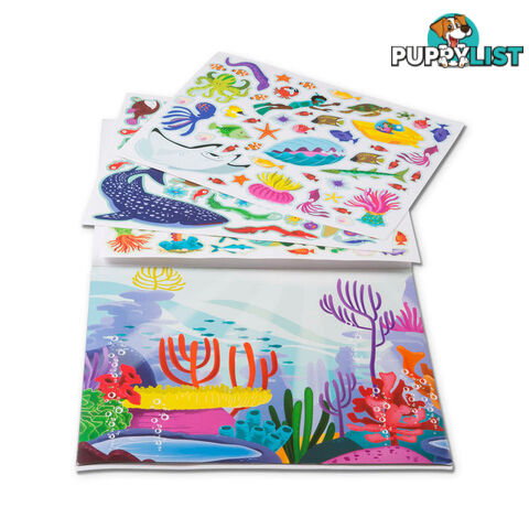 Melissa & Doug - Reusable Sticker Pad - Under The Sea - Mdmnd30500 - 000772305006