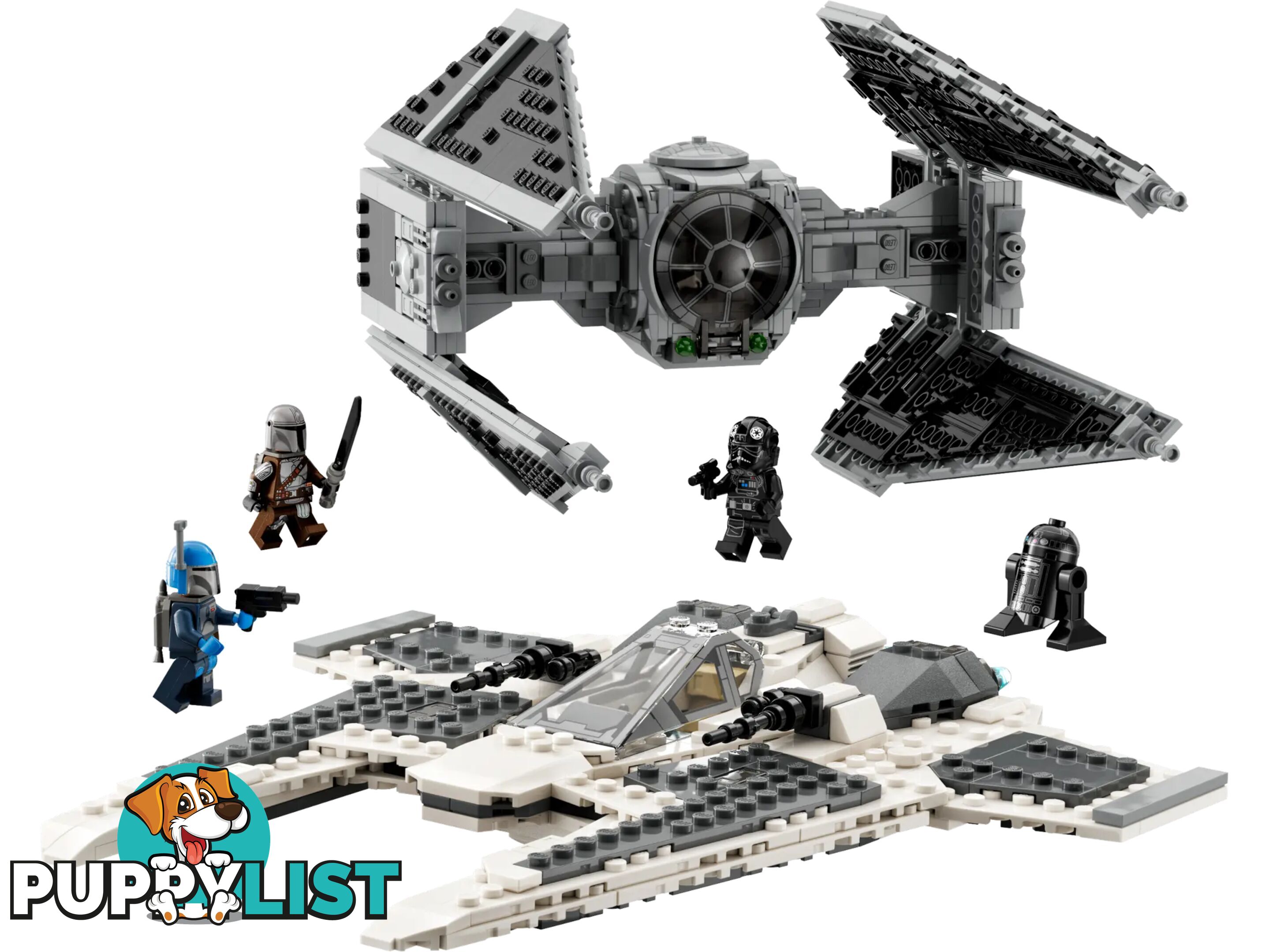 LEGO 75348 Mandalorian Fang Fighter vs. TIE Interceptorâ„¢ - Star Wars - 5702017421339