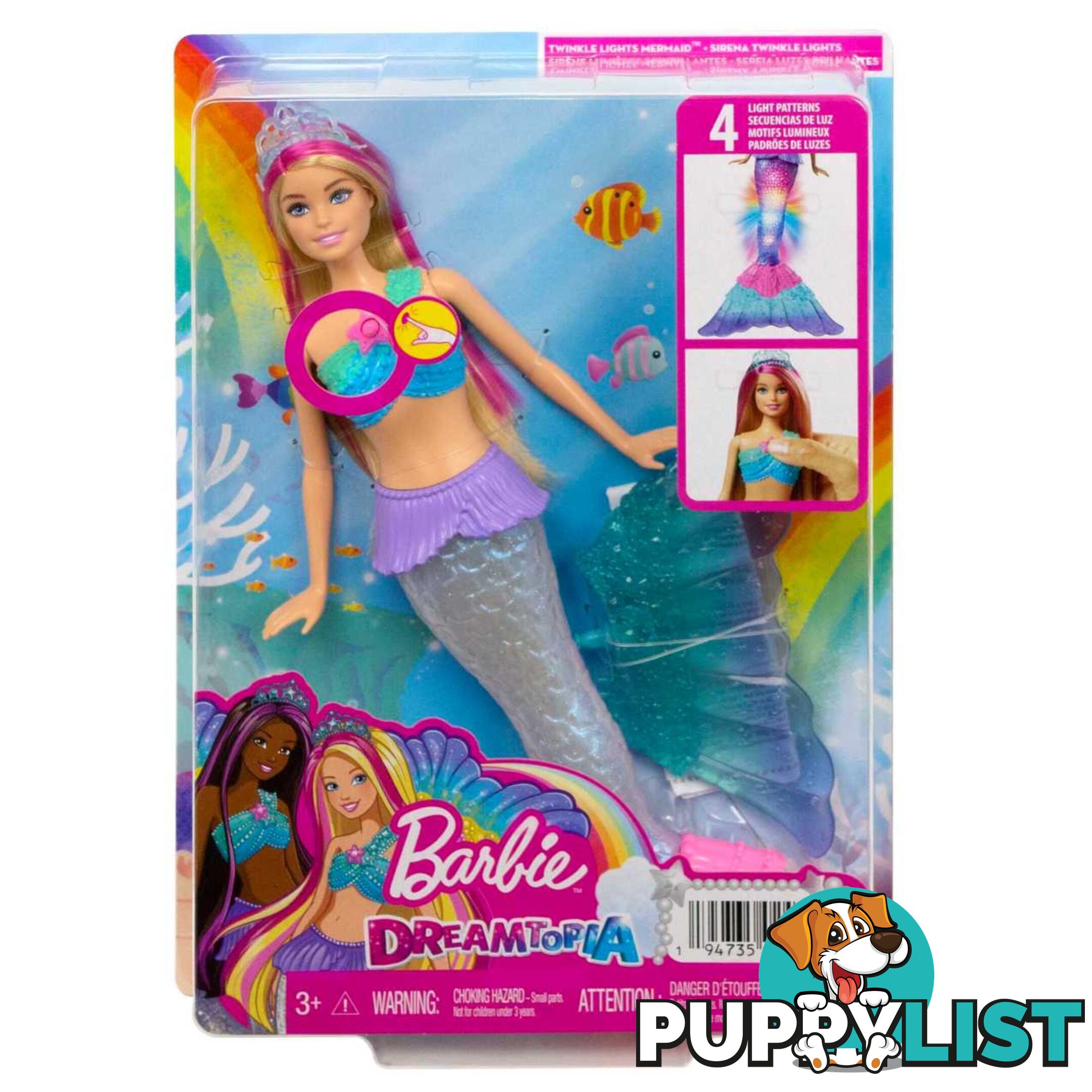 Barbie Dreamtopia Twinkle Lights Mermaidâ„¢ Doll - Mahdj36 - 194735024353