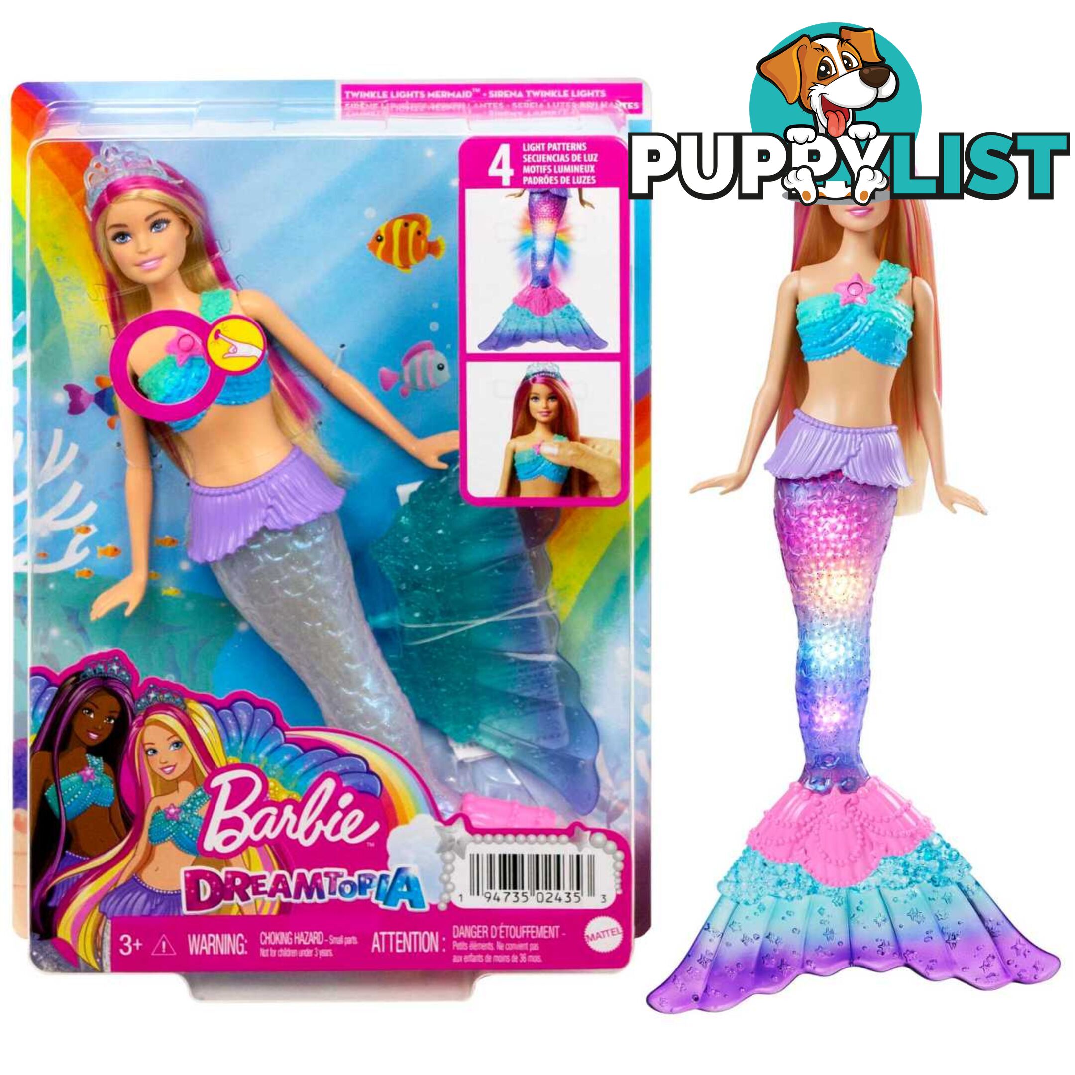 Barbie Dreamtopia Twinkle Lights Mermaidâ„¢ Doll - Mahdj36 - 194735024353