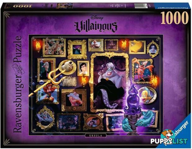 Ravensburger - Disney Villanious Ursula Jigsaw Puzzle 1000pc - Mdrb15027 - 4005556150274