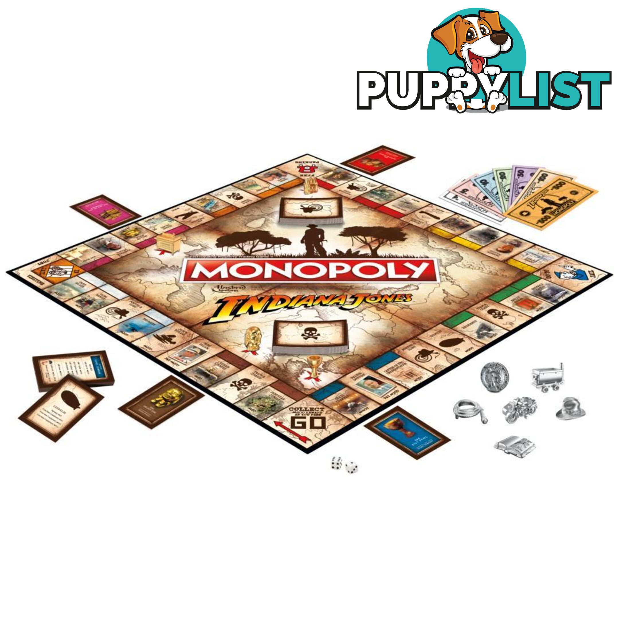 Monopoly Indiana Jones Board Game For 2-6 Players Hasbro - Hbf41120000 - 195166193199