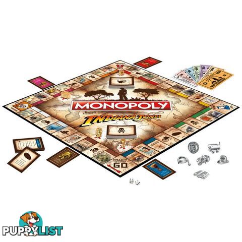 Monopoly Indiana Jones Board Game For 2-6 Players Hasbro - Hbf41120000 - 195166193199