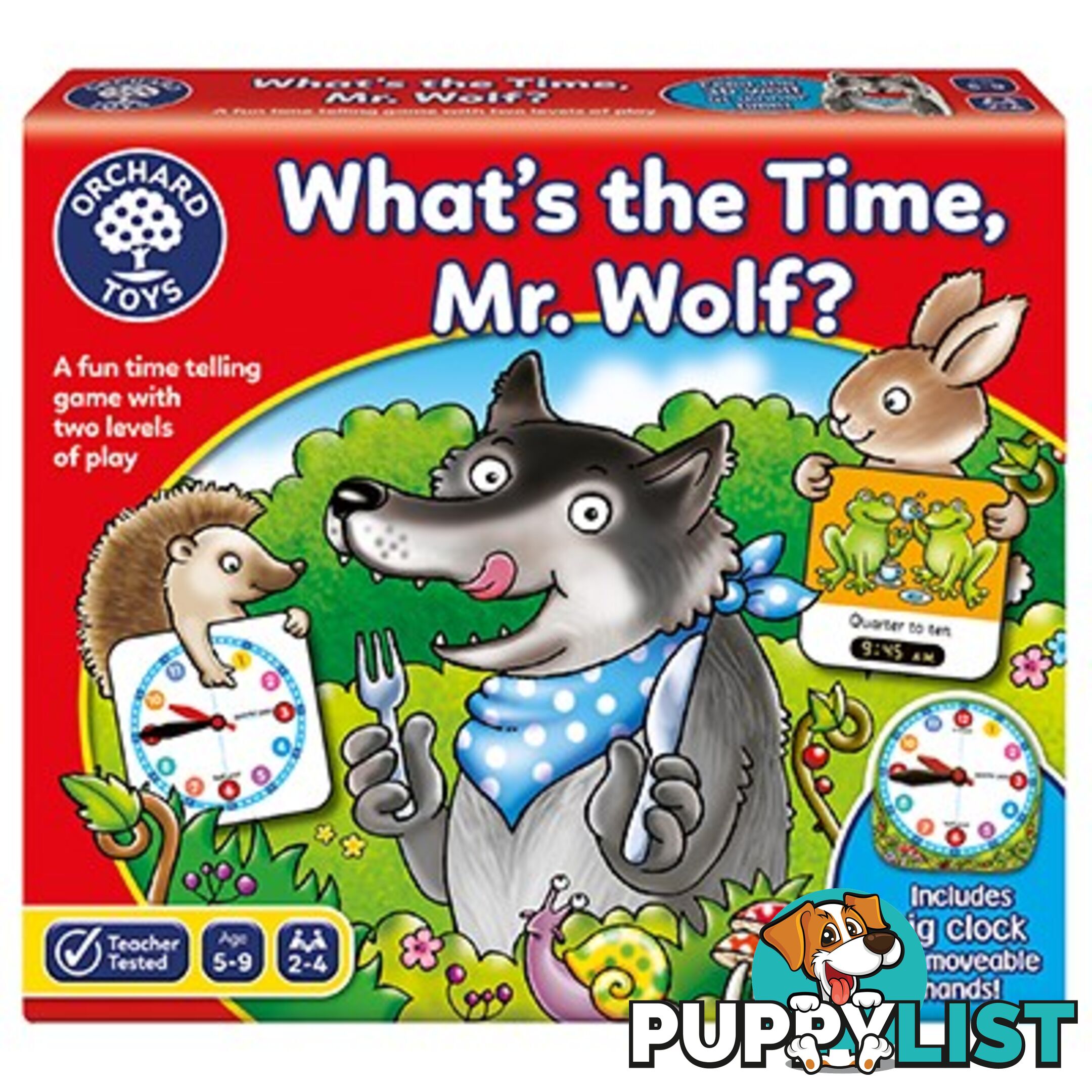 Orchard Toys - What's The Time Mr Wolf Game - Mdoc049 - 5011863102188