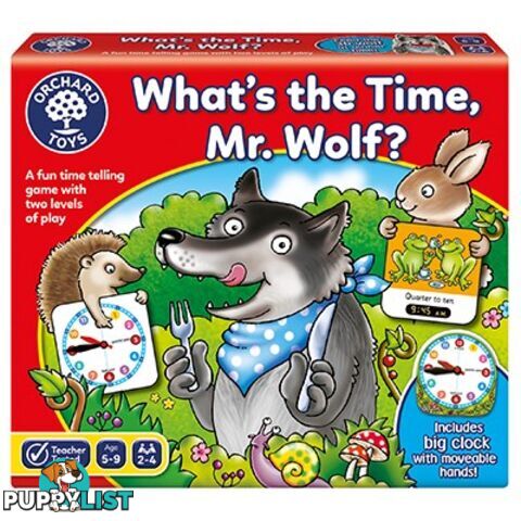 Orchard Toys - What's The Time Mr Wolf Game - Mdoc049 - 5011863102188