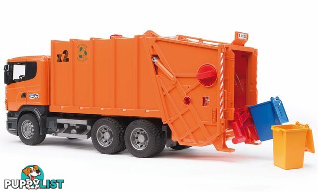 Bruder Scania R-series Garbage Truck (orange) - Bruder Commercial 03560 - 4001702035600