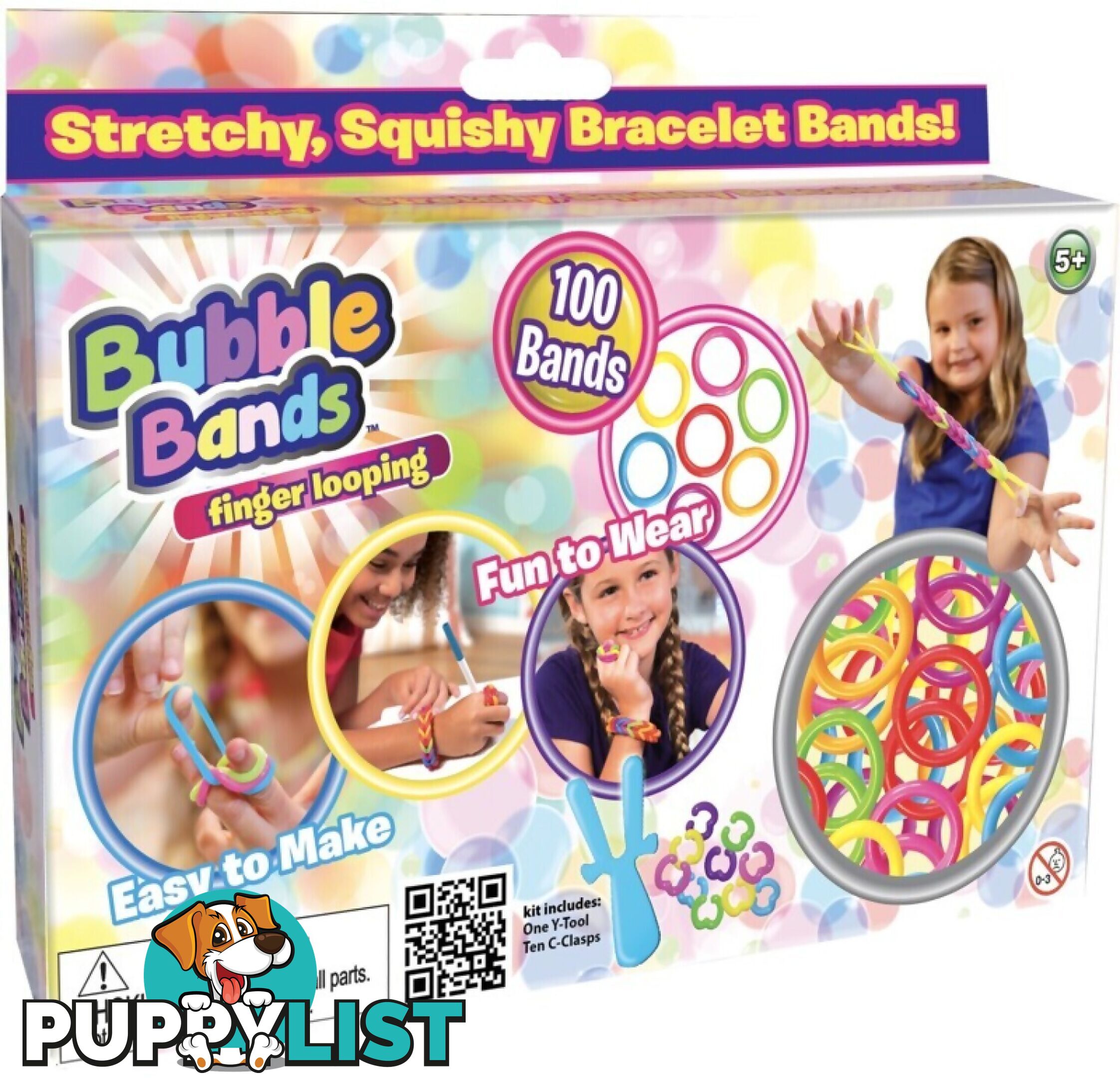 Bubble Bands 100pce Set - Hs20691 - 817889012464