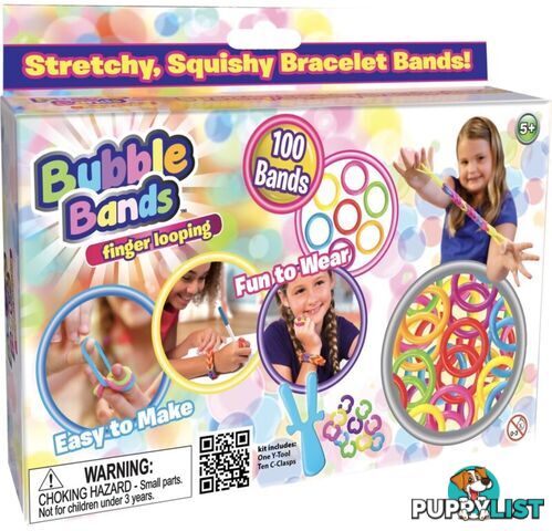 Bubble Bands 100pce Set - Hs20691 - 817889012464