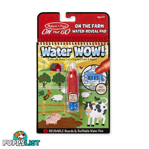 Melissa & Doug - Water Wow! Farm - On The Go Travel Activity Mdmnd9232 - 0000772092326