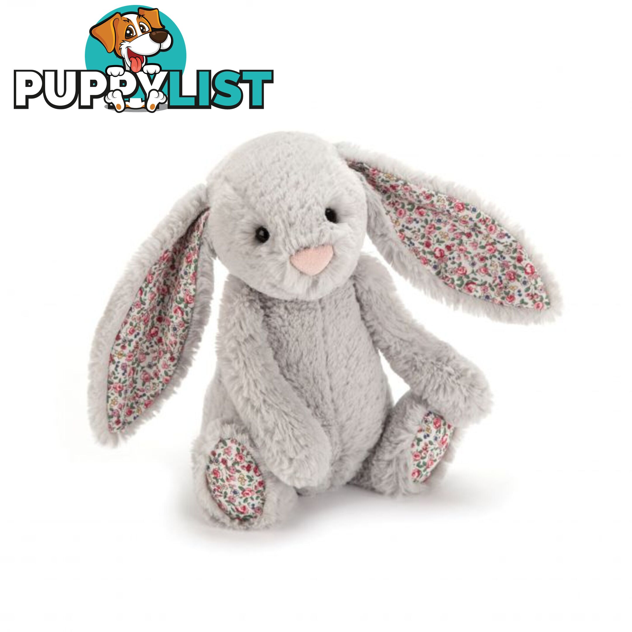 Jellycat Blossom Bashful Silver Bunny Small Silver 18x9x10cm   Blb6sb - 670983101041