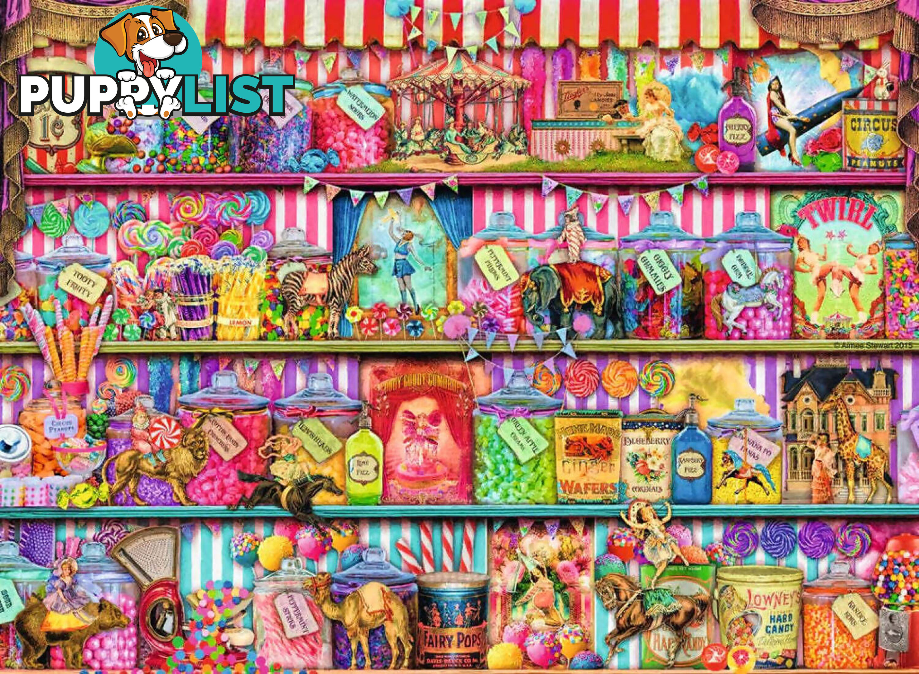 Ravensburger - Sweet Shop Aimee Stewart Jigsaw Puzzle 500pc - Mdrb14653 - 4005556146536