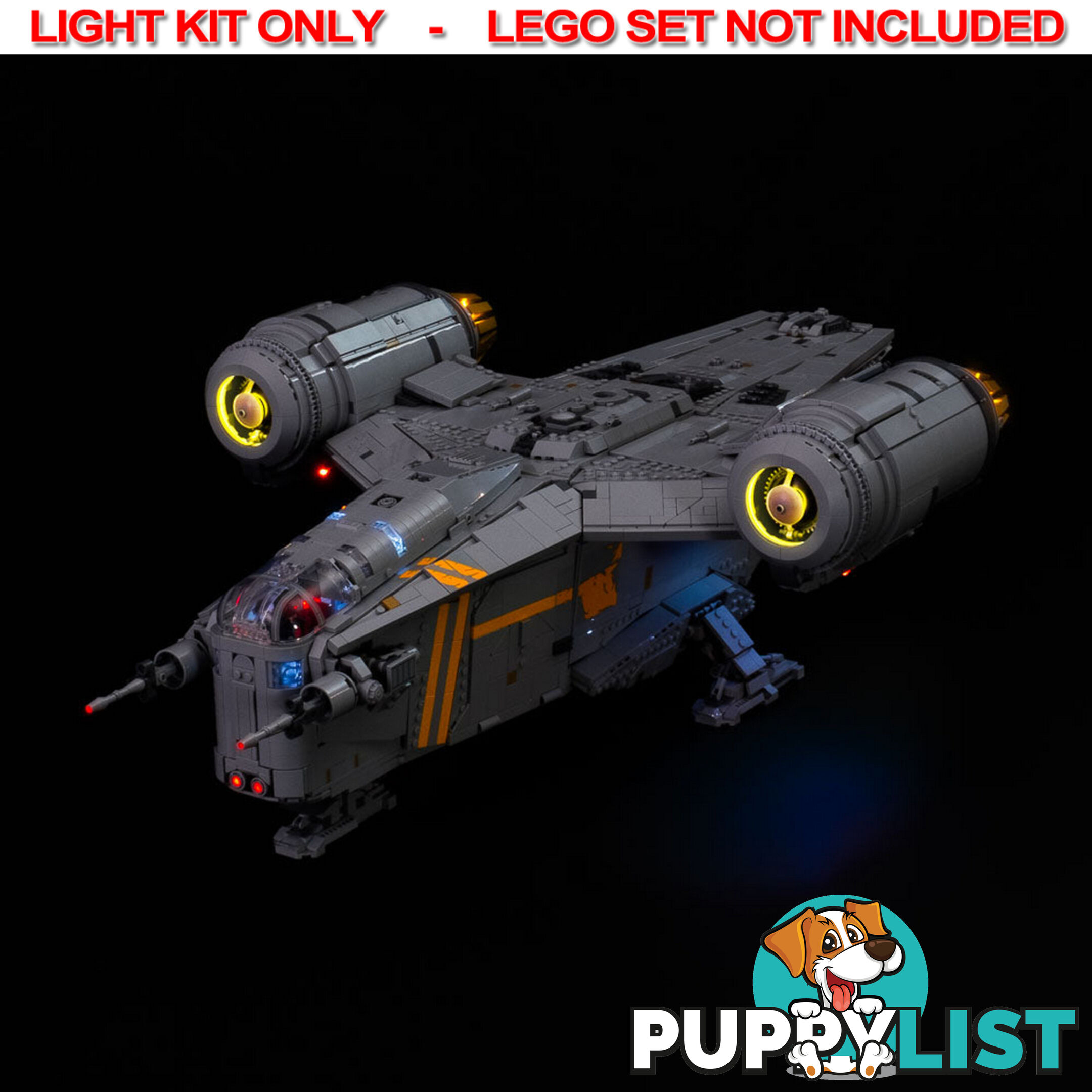 LIGHT KIT for LEGO UCS Razor Crest 75331 - Light My Bricks - 754523893587