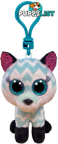 Ty - Beanie Boos - Clip On Atlas The Aqua Fox 10cm - Bg35249 - 008421352494