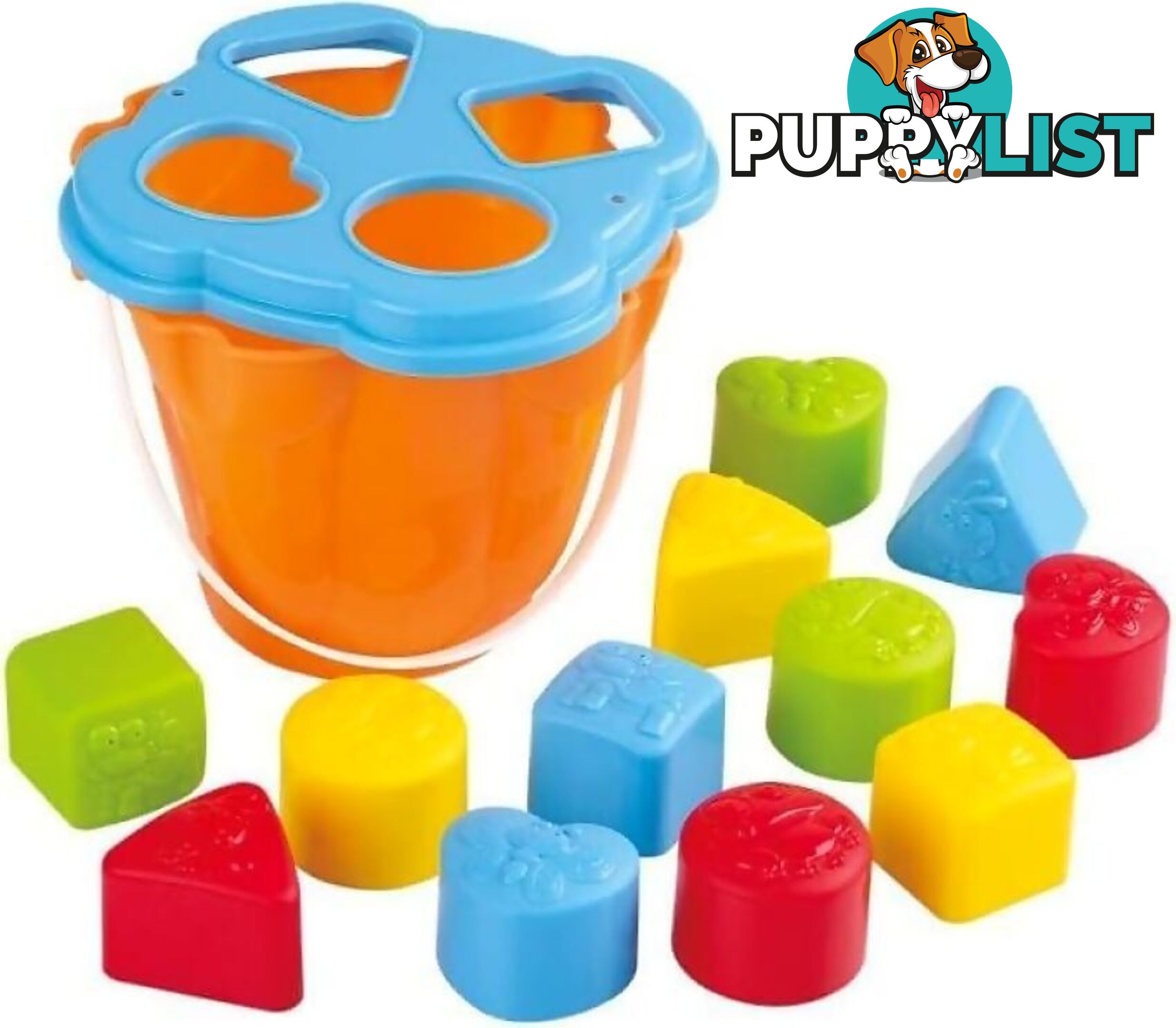 Playgo Toys Ent. Ltd. - Shape Sorting Bucket 12pc - Art67182 - 4892401023872