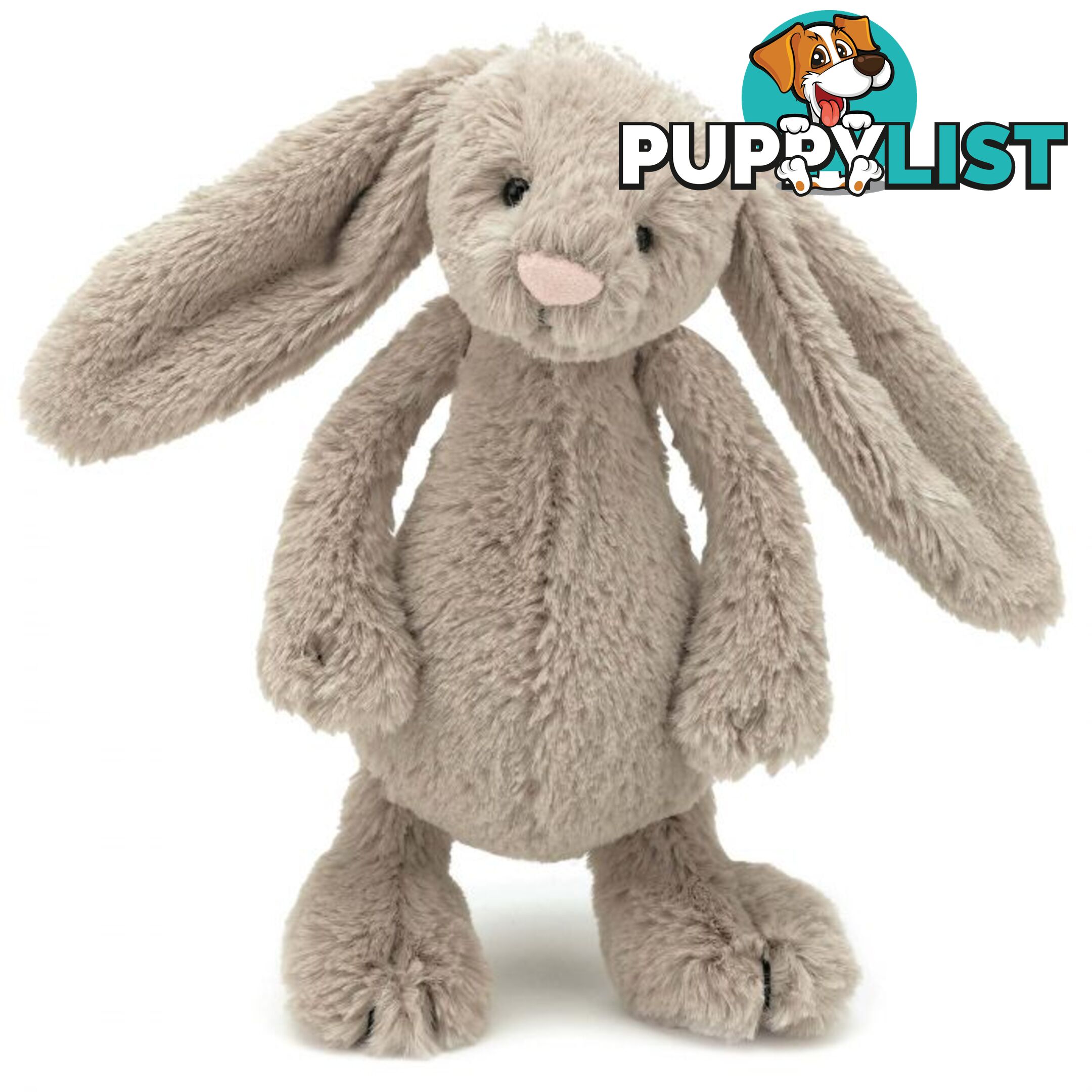 Jellycat Bashful Beige Bunny Small Brown 18x9x10cm   Bass6b - 670983044393