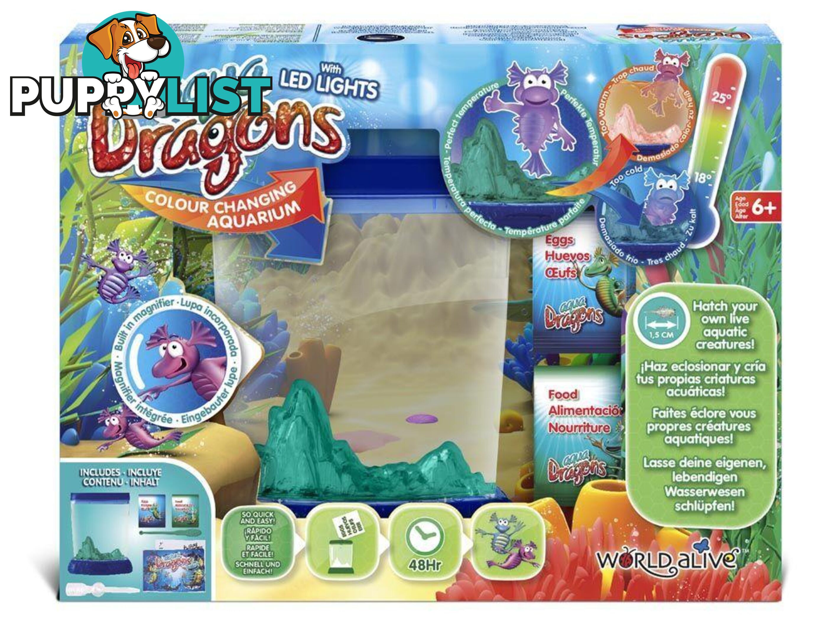 Aqua Dragons Deep Sea Habitat With Led Lights Mdwal7002 - 8437015413099