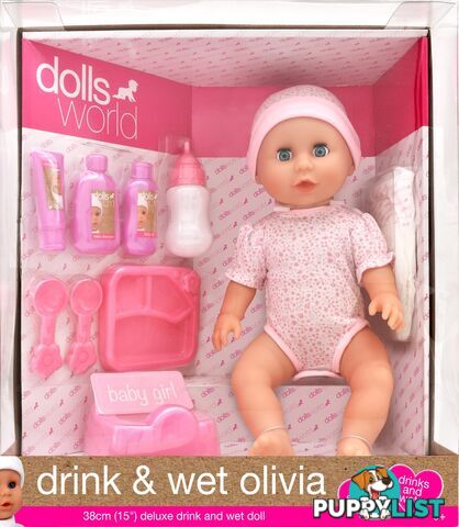 DollsWorld - Drink & Wet Olivia Art65427 - 5018621088821