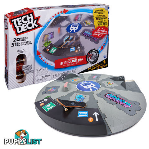 Tech Deck - Shredline 360 Motorized Skate Park X-connect Creator With Exclusive Fingerboard - Si6064746 - 778988429952