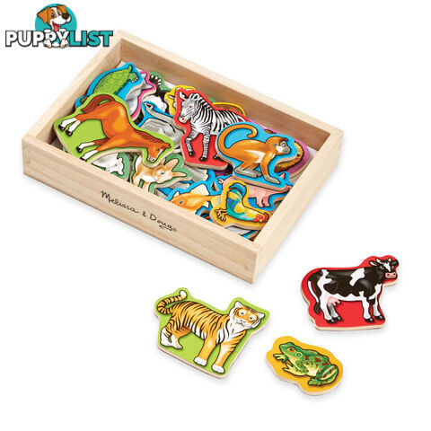 Melissa & Doug - Wooden Animal Magnets - Mdmnd475 - 000772004756