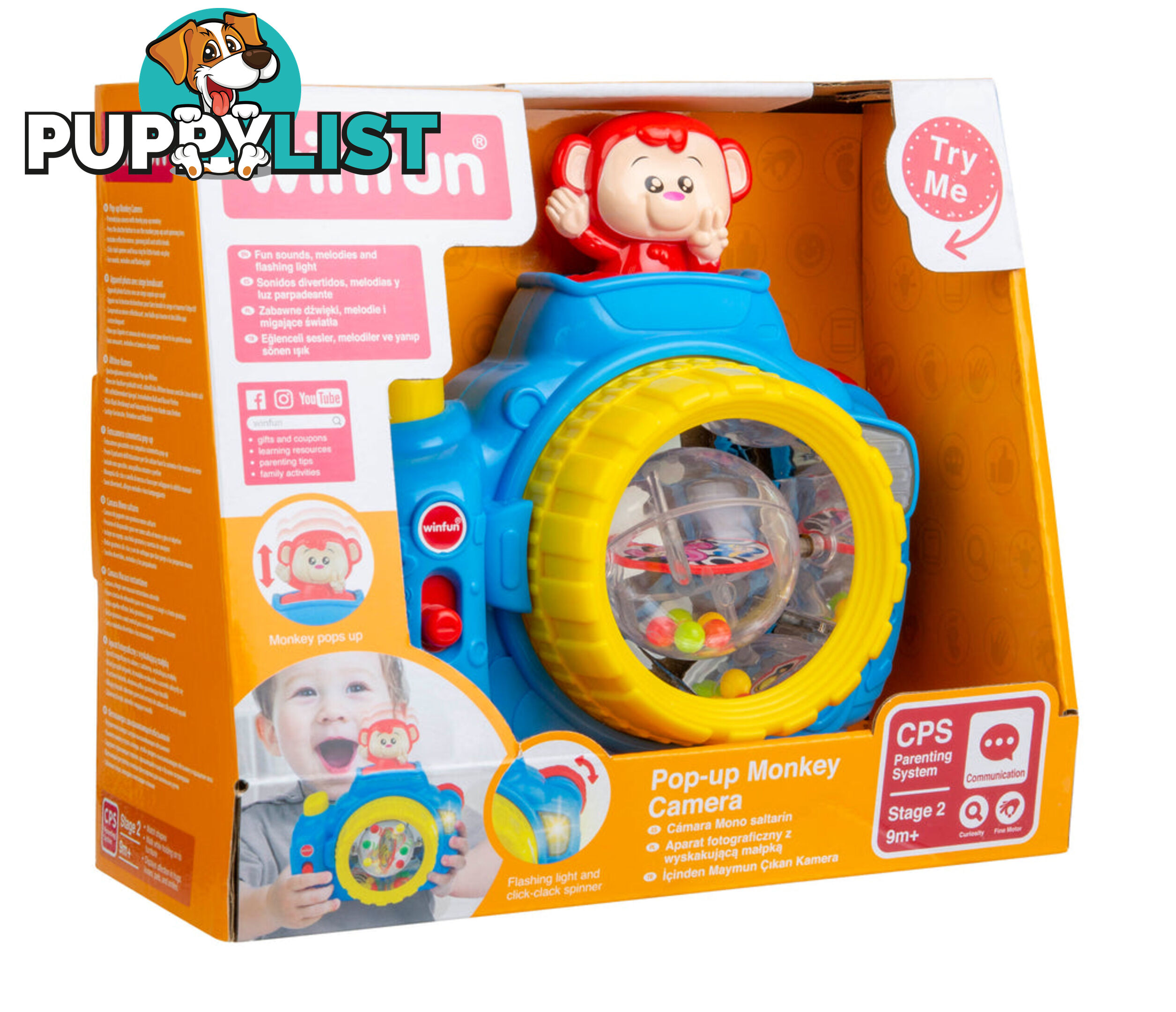 Winfun Pop-up Monkey Camera - Art66405 - 4895038507661