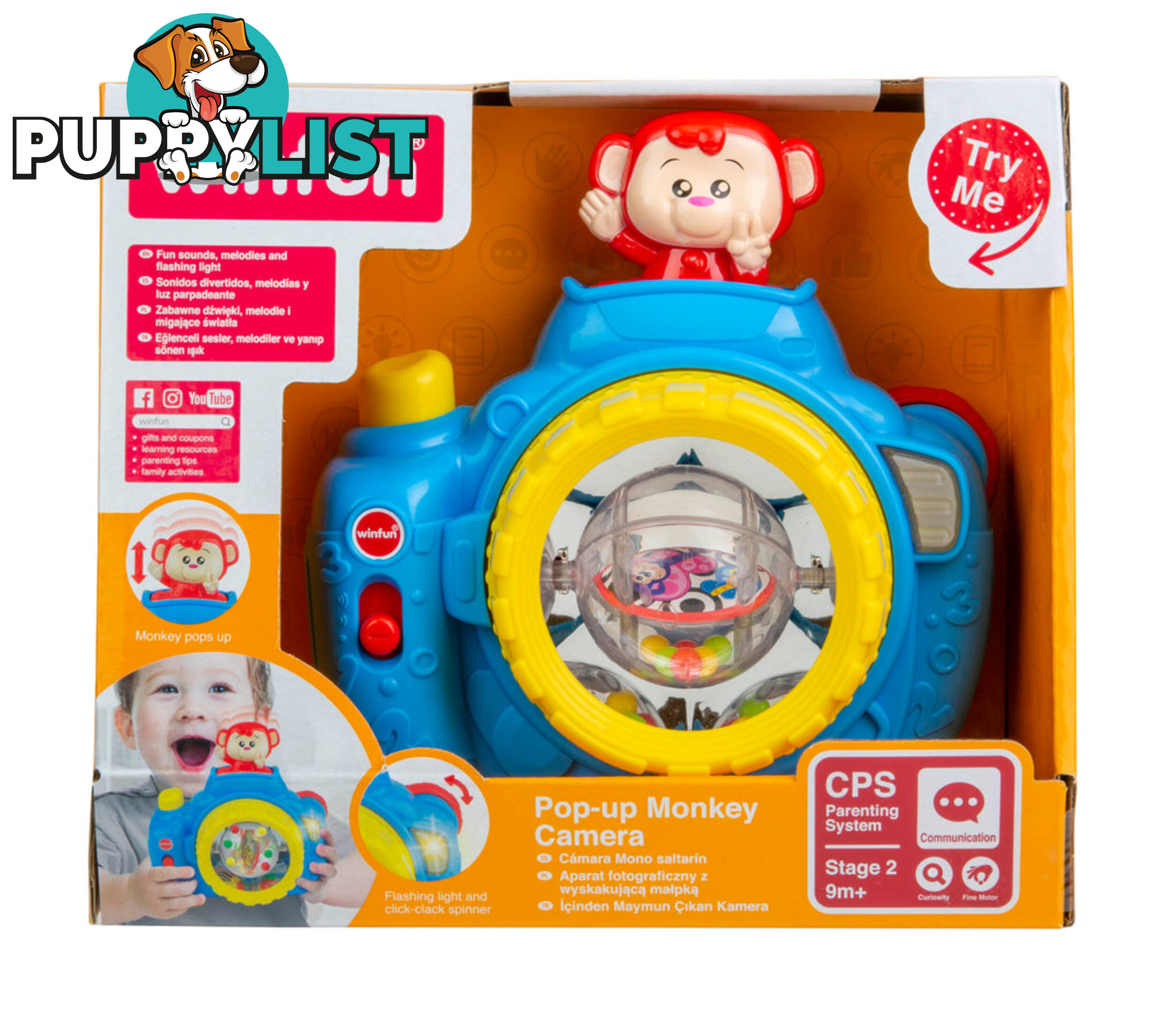 Winfun Pop-up Monkey Camera - Art66405 - 4895038507661