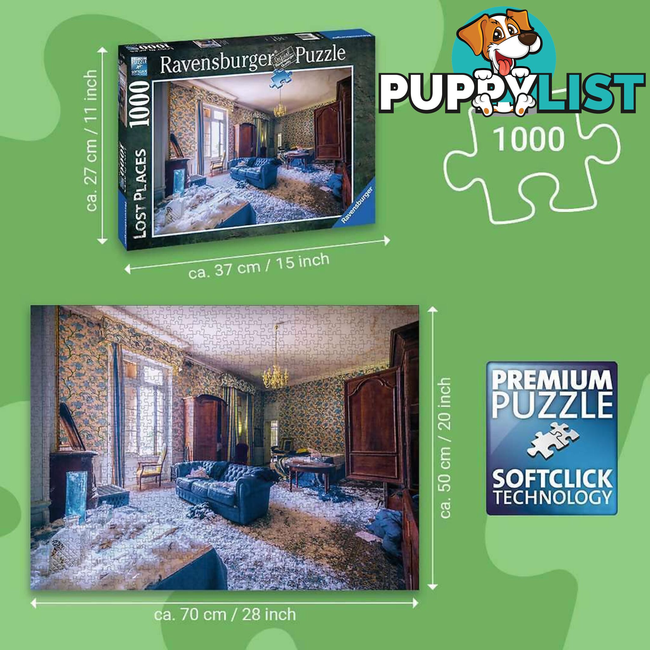 Ravensburger - Dreamy Lost Places Jigsaw Puzzle 1000pc - Mdrb17099 - 4005556170999