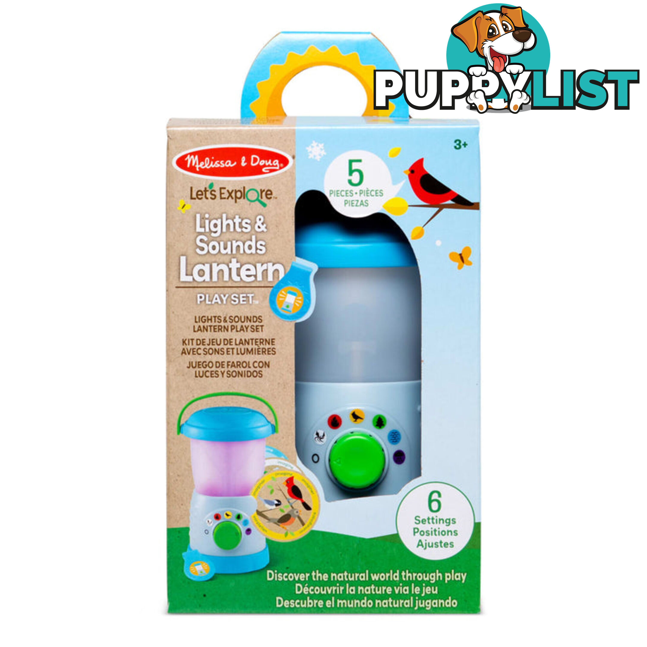 Melissa & Doug - Let's Explore Light & Sound Lantern Play Set - Mdmnd30837 - 000772308373