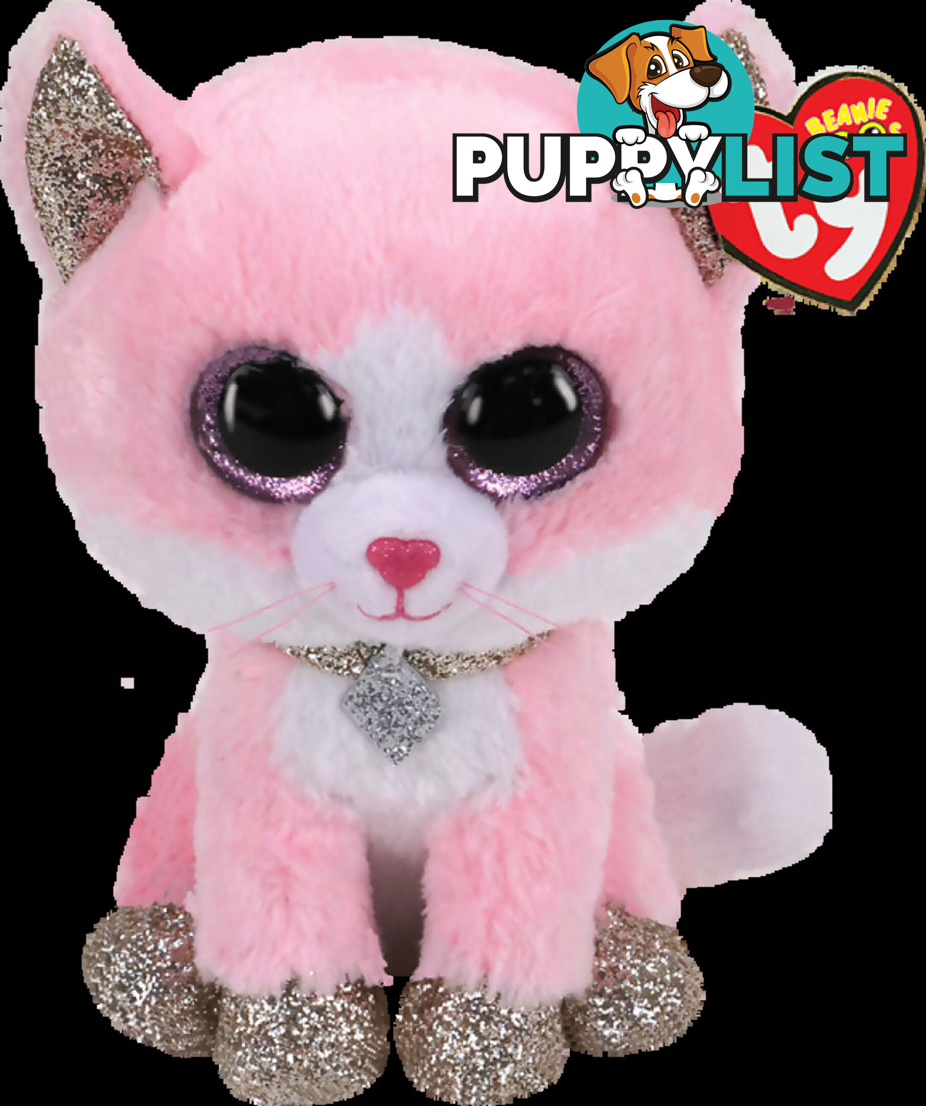 Ty - Beanie Boos - Fiona Pink Cat Small 15cm - Bg36366 - 008421363667