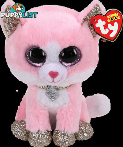 Ty - Beanie Boos - Fiona Pink Cat Small 15cm - Bg36366 - 008421363667